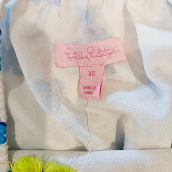 Lilly Pulitzer Selin To The Sea Silk Halter Top - Picture 5 of 7